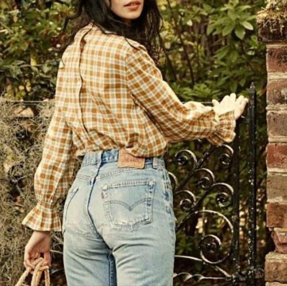 Doen Acacia Plaid Top